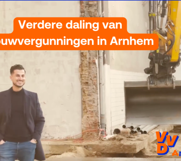 Verdere daling van bouwvergunningen in Arnhem